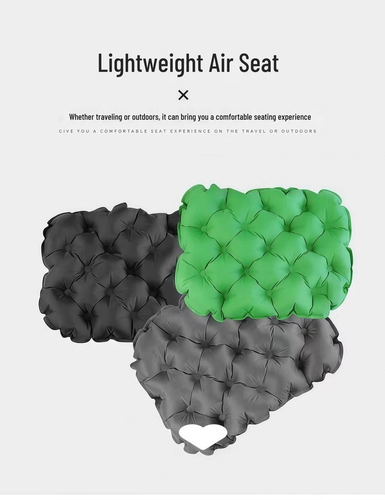 Ultra-Light Portable Outdoor Inflatable Seat Cushion for Camping & Office
