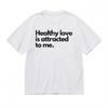 Women's Oversize T-shirt With Self-Love Affirmation Graphic 100% Cotton Tops