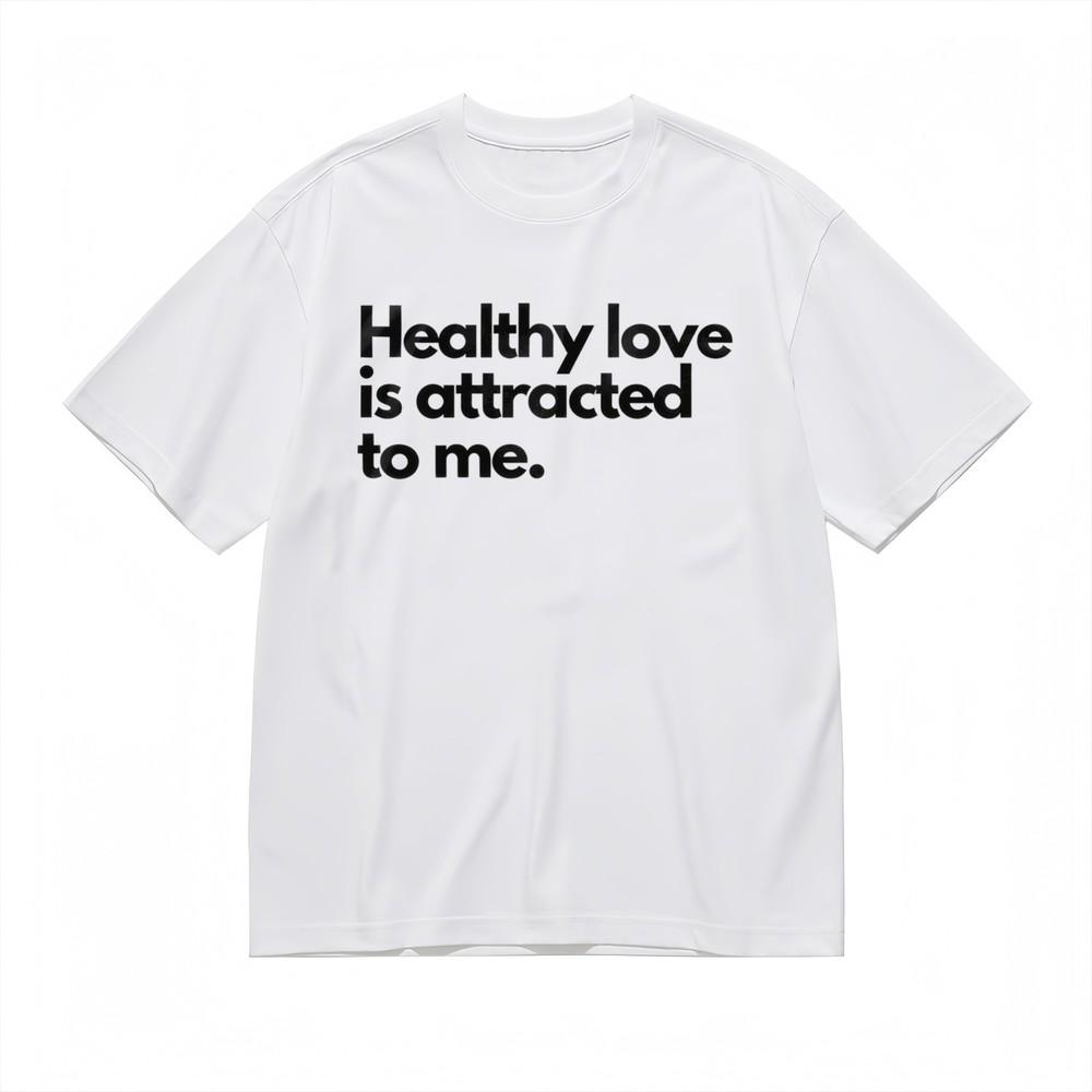 

Women s Oversize T-shirt With Self-Love Affirmation Graphic 100% Cotton Tops M