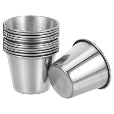 12pcs Stainless Steel Shot Cups 30Ml Thick Durable Rustproof Shatterproof For Whisky Vodka Tequila Coffee Juice Wine Portable