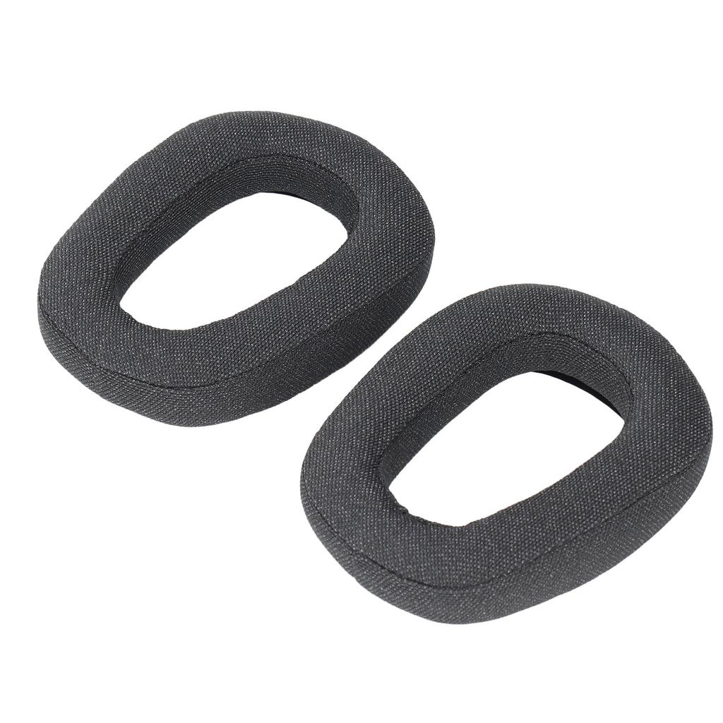 2pcs Replacement Ear Pads Professional Noise Insulation Breathable Cotton Linen Fabric Memory Foam Soft Comfortable Ear