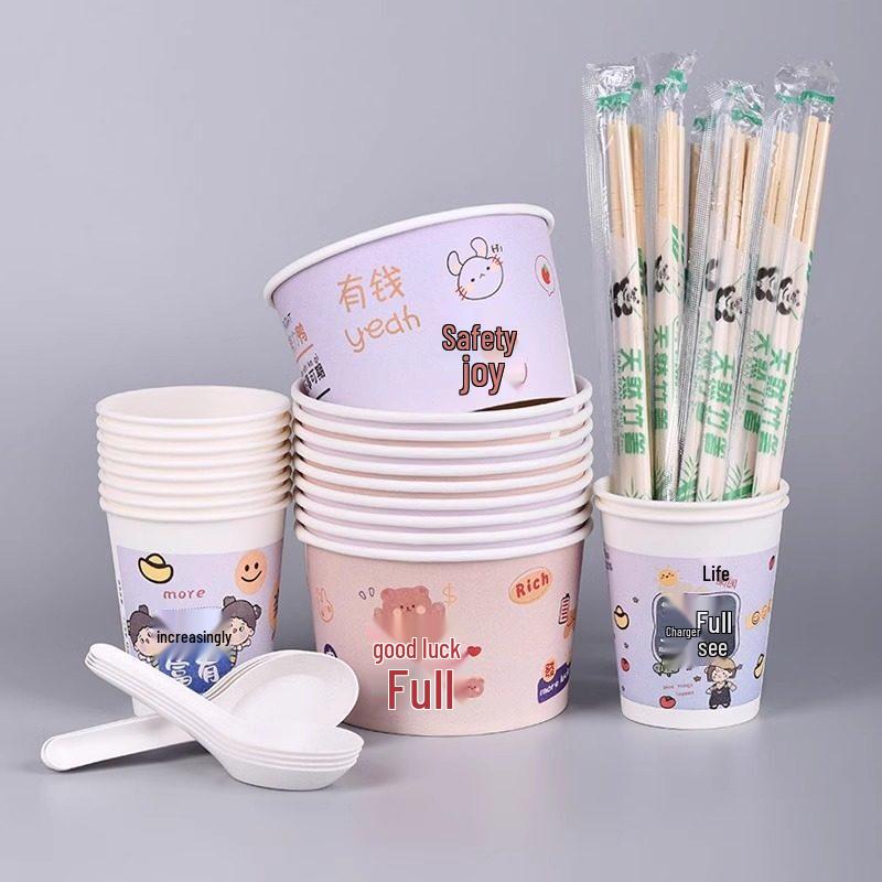 Одноразовые картонные тарелки ZISIZ с рисунками