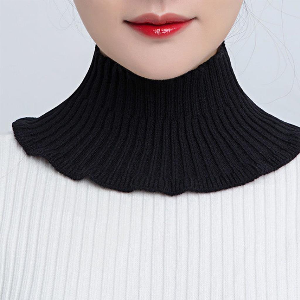 Fake Collar Detachable Turtleneck Neck Dickey Half Top Mock Sweater Collar