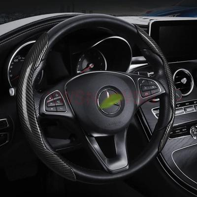 Kryt volantu z materiálu z uhlíkových vláken pro Mercedes C-třídy W202 W203 W204 W205 A205 C204 C205 S204 S205 Autopříslušenství
