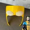 Μάσκα Cosplay Anime Invincible Mark Grayson, Κίτρινη Μάσκα Μισού Προσώπου για Ενήλικες, Αξεσουάρ Αποκριάτικης Στολής