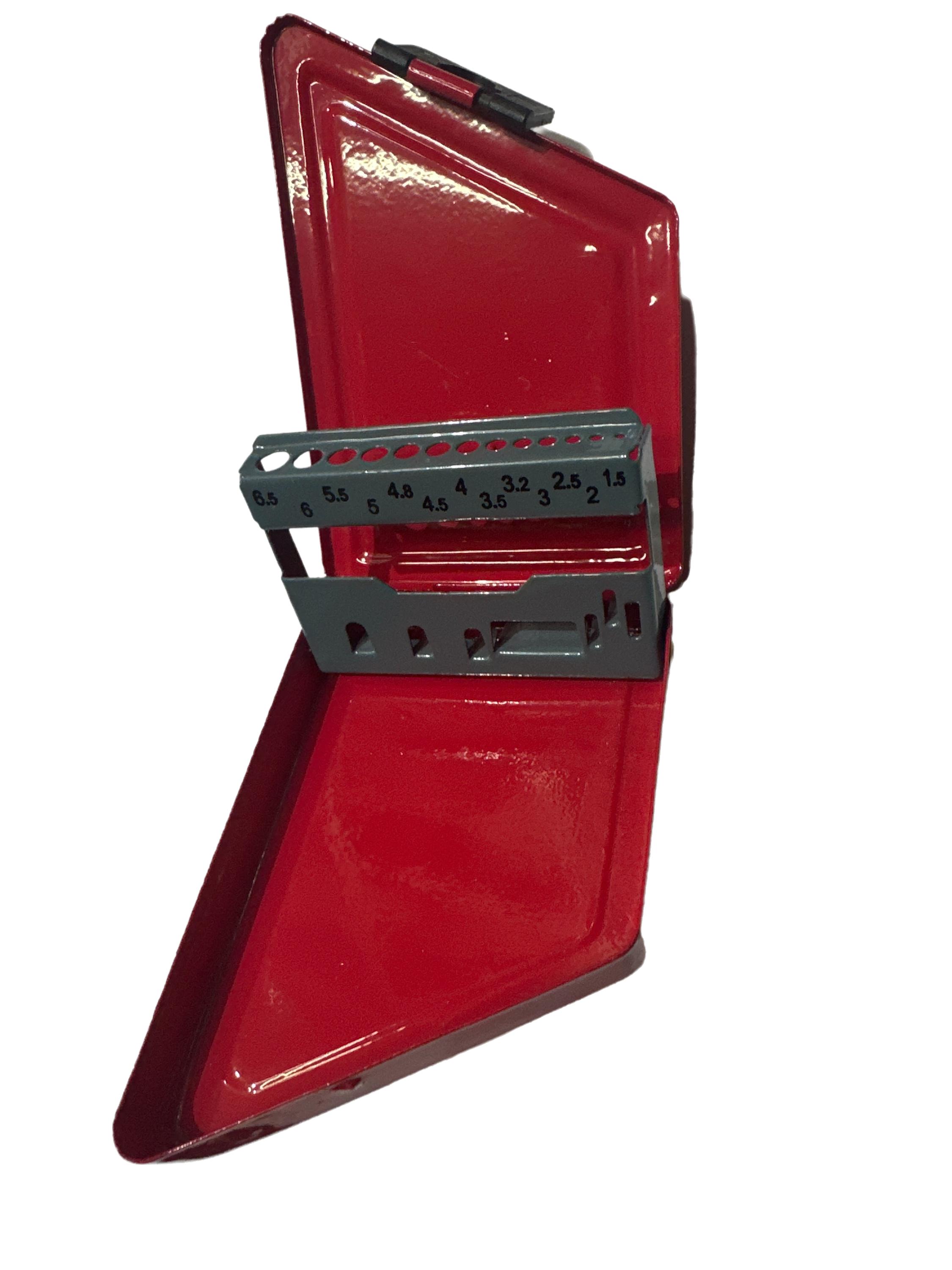 

13 шт./19 шт./25 шт. Кейс для спиральных сверл 1,0-13 мм, Портативный Пустой Удобный Индексированный Кейс для хранения сверл, Органайзер для сверл