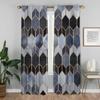 Modern Geometric Prismatic Lattice Partition Curtain Room Panel Living Curtains Tulle Bedroom Shades Darkening Polyester Ideal For