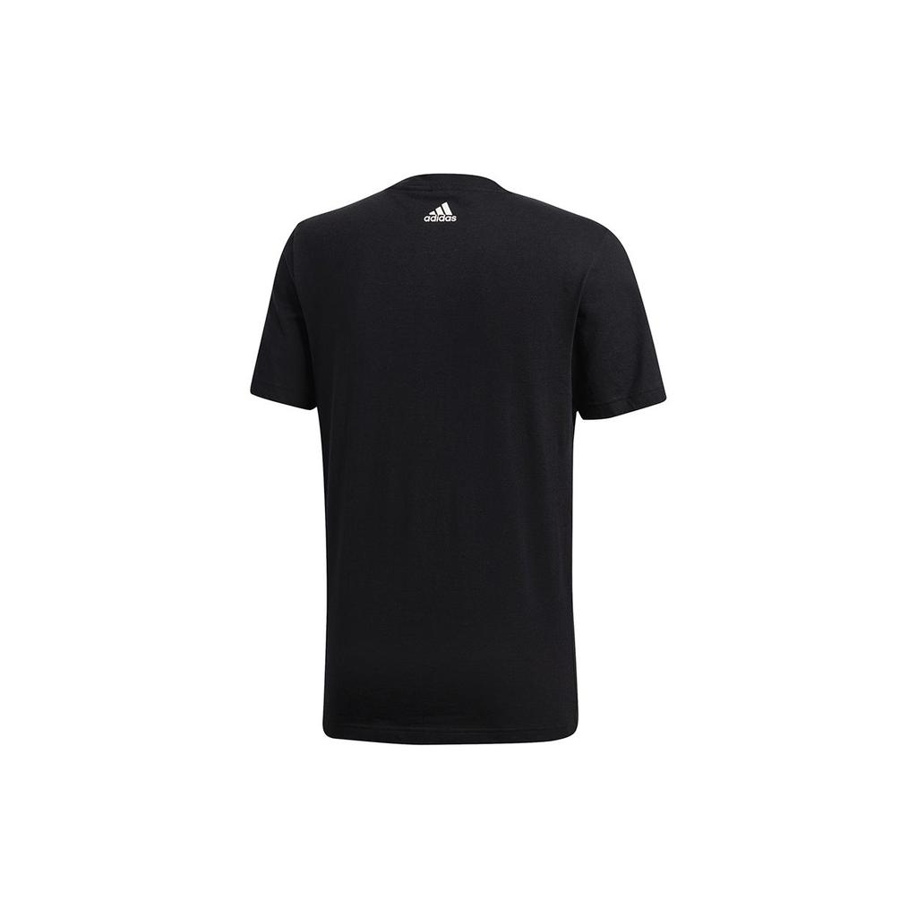Adidas T Shirts Men's Black Crew Neck Moderate Straight Fit BR4066