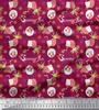 Soimoi Japan Crepe Satin Fabric Dot,Parrot & PineJuice Summer Designs Fabric Prints By Metre 42 Inch