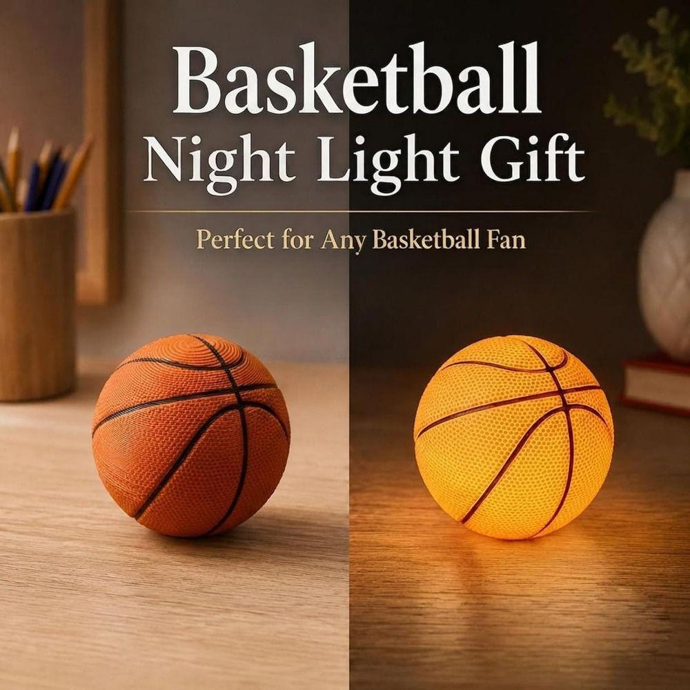 Silicone Softball Lamp Gift 3D Bedside Lamp Sport Theme Softball Night Light  Kids Room