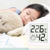 High precisions LCD Display Humidity Temperature Meter Magnetic Mount Stand Base ABS Universal for Home Office Use