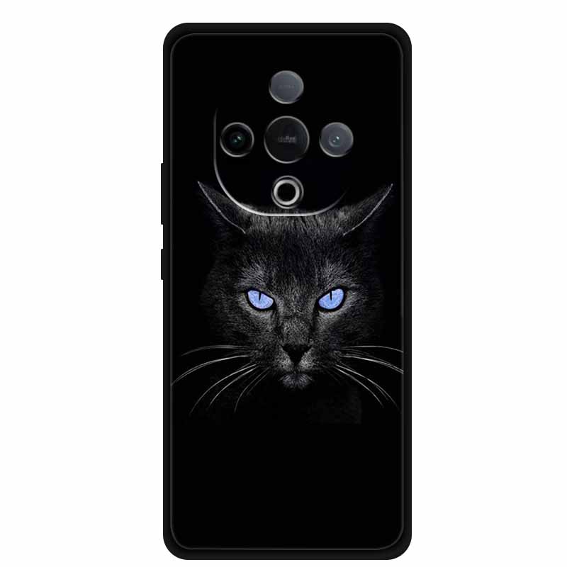 For Vivo Y300 Case 6.77” Wolf Lion Tiger Cat Capa Silicone TPU Soft Back Cover Black Cases For Vivo Y300C Case Shockproof Shell
