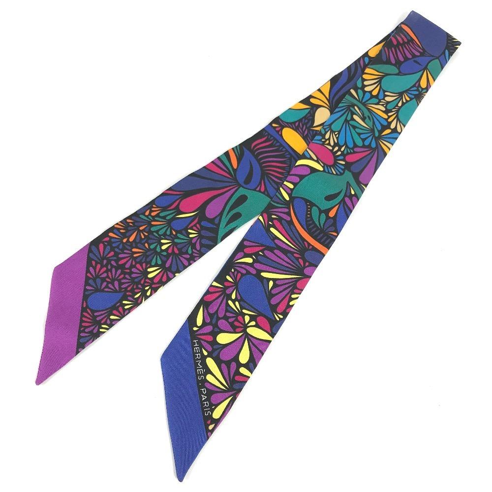 Hermes Twilly Twilly Twilly Scarf Silk Multicolore