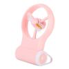 Mini Desk Fan For Home Office, Rechargeable Handheld Fans With Customizable Light-Emitting Fonts, Battery Operated, LED Display Feature, Durable