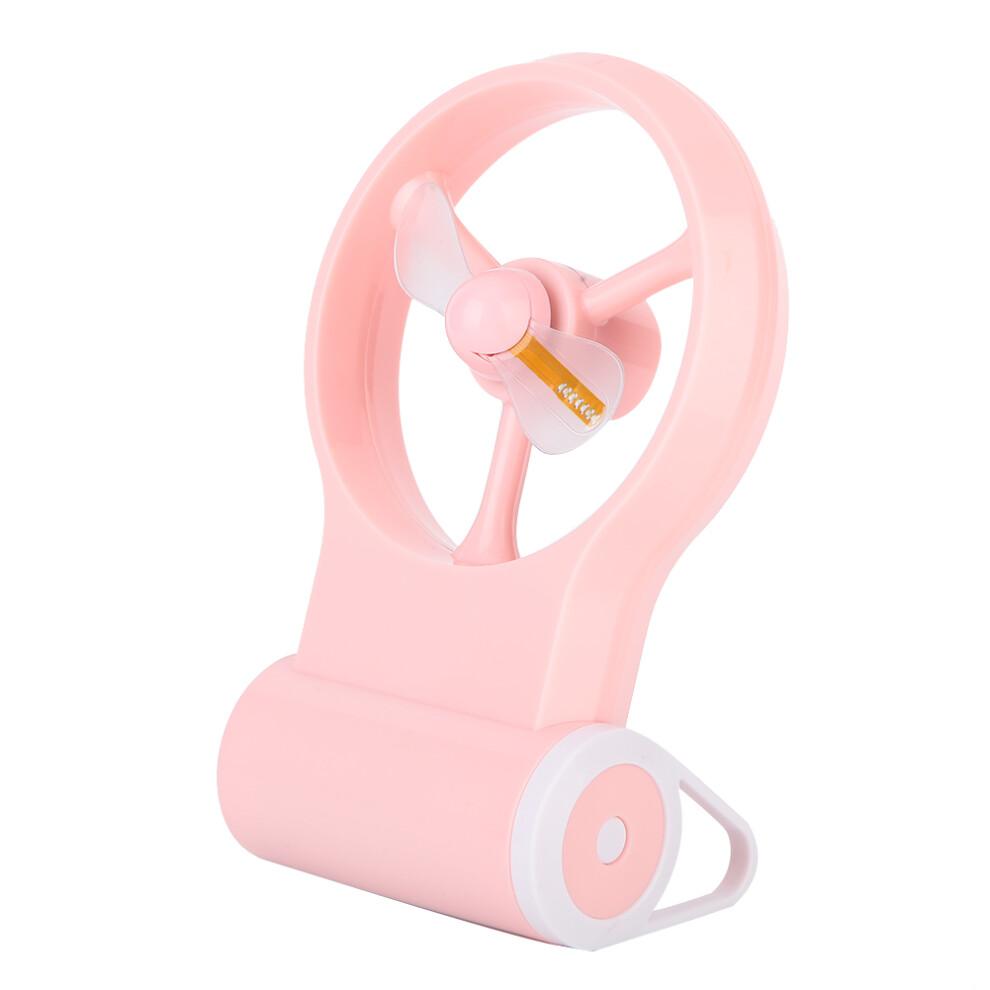 Mini Desk Fan For Home Office, Rechargeable Handheld Fans With Customizable Light-Emitting Fonts, Battery Operated, LED Display Feature, Durable