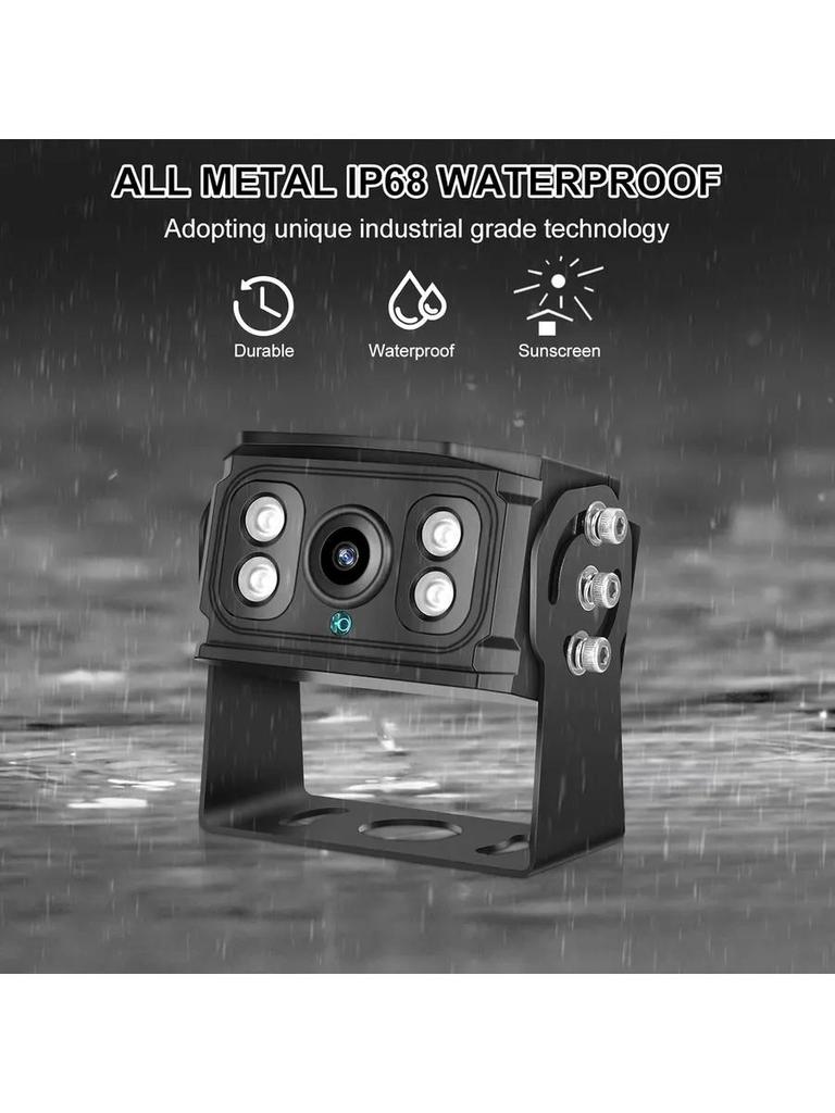 Universal 7-inch In-car LCD Display with Sun Visor and Rearview Screen for Trucks Digging Machine Agricultural Vehicles Touring Car