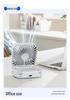 Portable Dual-Use Mini Folding Fan: USB Rechargeable, Handheld, Desktop, Neck Hanging, Travel & Office