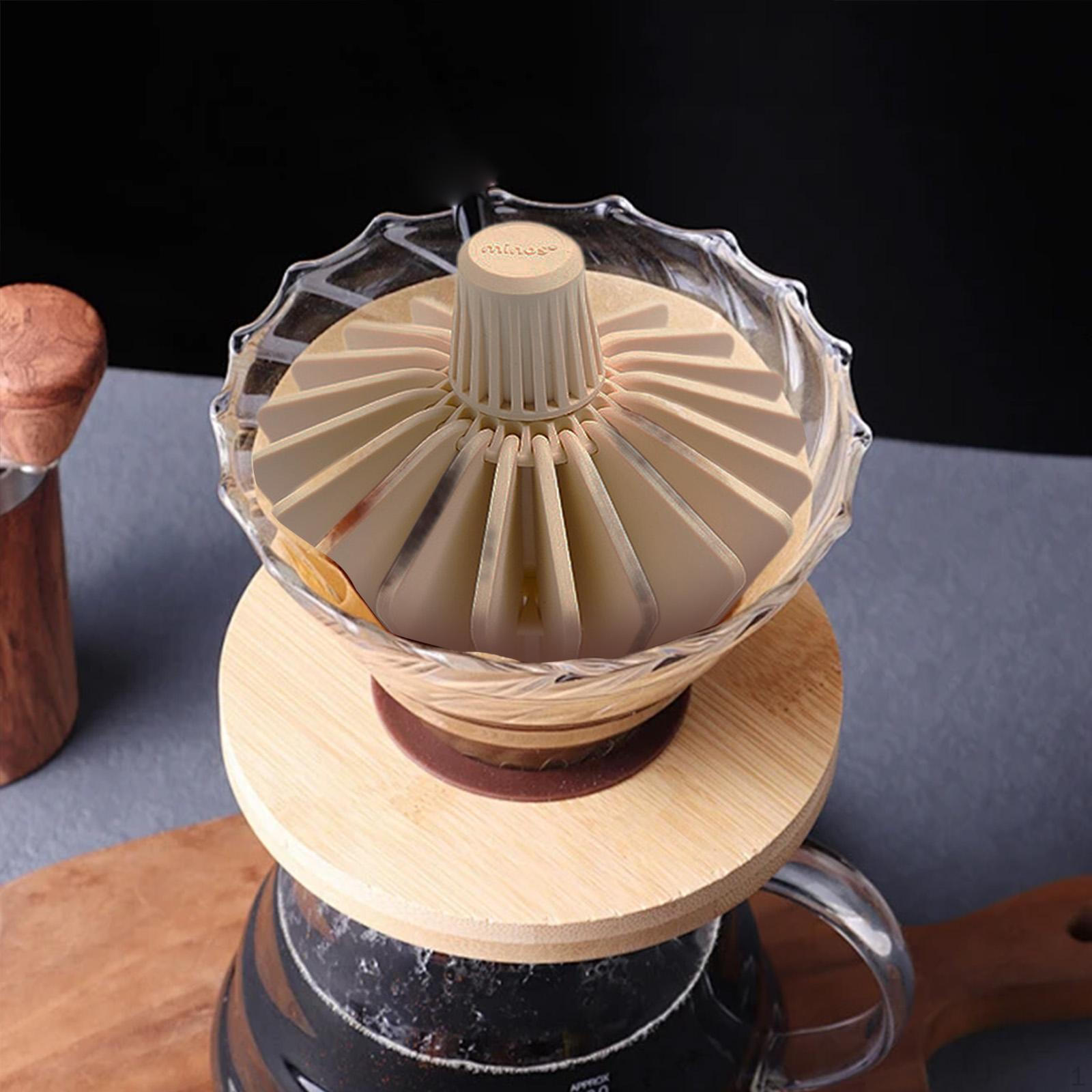 

Кофейный фильтр-бумага Пресс-конусный фиксатор многоразового использования для капельницы бежевый