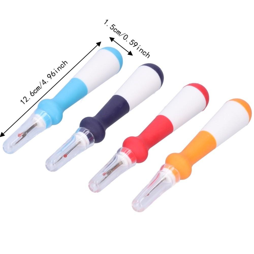4pcs Rubber Stitch Remover Tool Colorful Handle Seam Rippers Handy Thread Remover Tool For Sewing