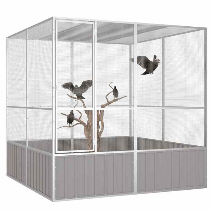 Bird Cage - Unspecified - 213.5x217.5x211.5 Cm - Galvanized Steel - Outdoor - Large Size