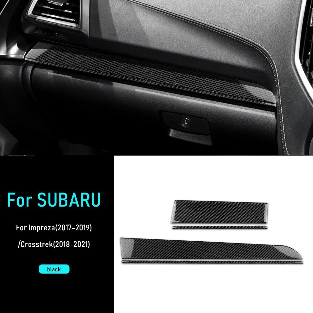Real Soft Carbon Fiber Sticker For Subaru Crosstrek 2018-2023 Impreza 2017 2018 2019 2020 2021 2022 2023 LHD RHD Car Co-pilot