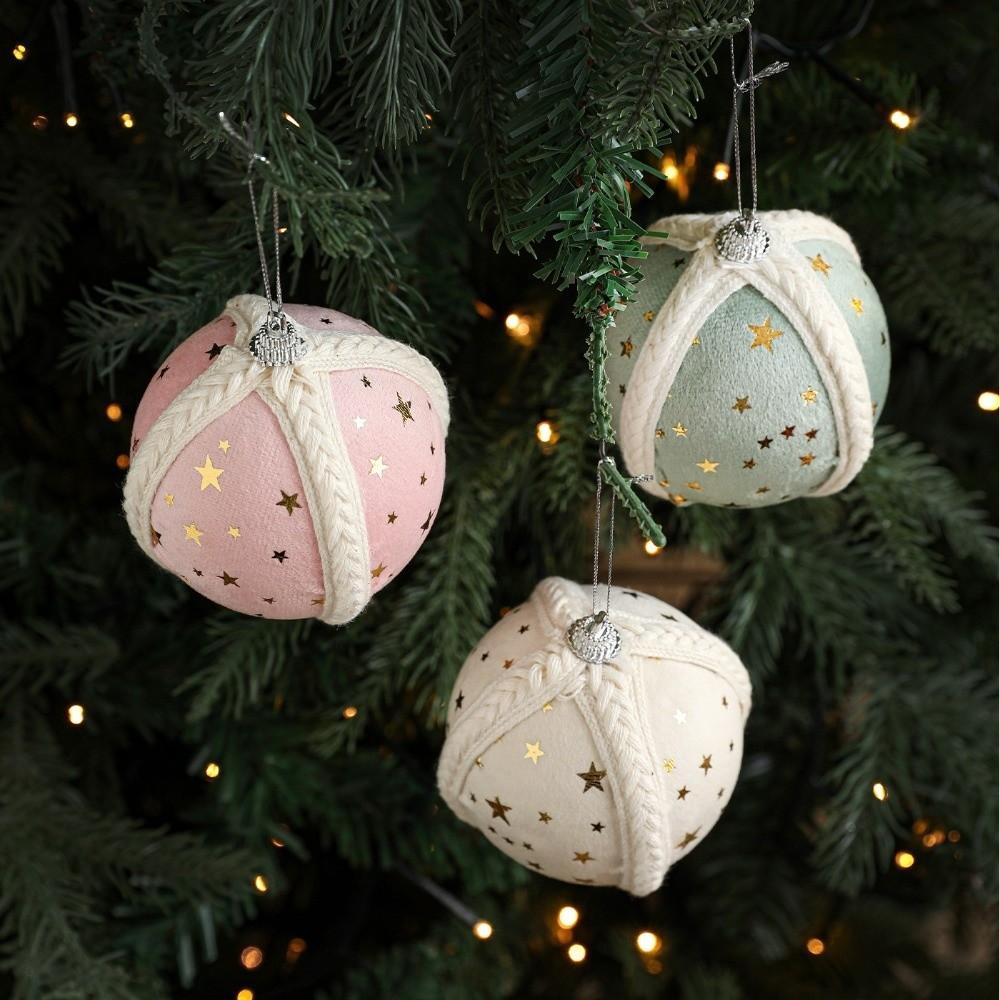 Party Supplies 8CM Christmas Ball Ornament Shatterproof DIY Crafts Christmas Baubles Foam Xmas Tree Decor Party Favors