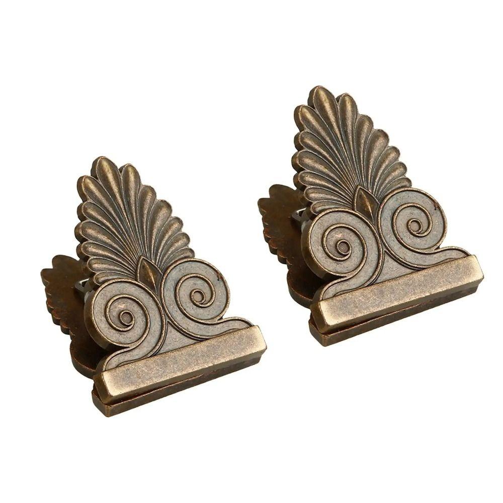 

Creative Bronze Binder Clips Stationary Writing Letter Clip Binder Clips Paper Clips School 2 PC