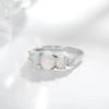 European and American Fashion Women's Egg-shaped Opal Ring - Elegant and Unique Jewelry Gift
