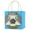 Marni Market Letter Patch Woven Fabric Polypropylene Tote Shopping Bag Women tote Light-Blue SHMH0063JBRF08100B30
