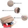 Stylish Bag for Women Made of Textured Genuine Leather Vintage 22662 Beige
