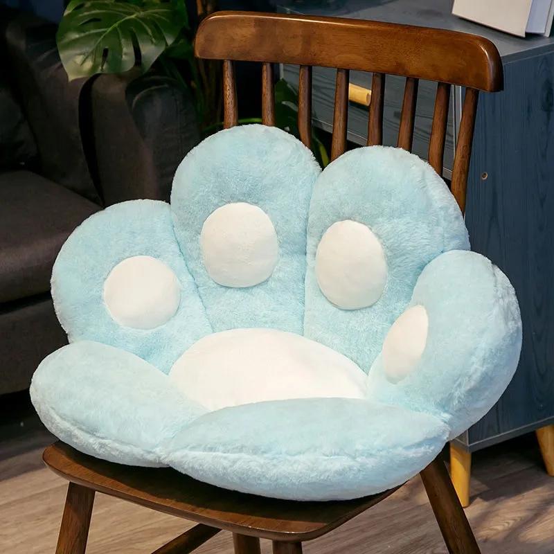 Cat Paw Cushion Lazy Integrated Sofa Cushion Bedroom Anti Slip Multi-Function Cute and Creative Plush Hip Chair Pad Floor Mat