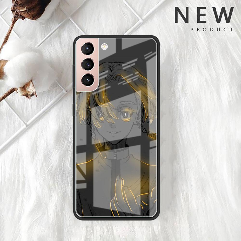 Tokyo Revengers Anime Glashülle für Samsung Galaxy S22 S20 FE S21 Plus Telefonabdeckung S10 5G S9 Note 20 Ultra 10 Lite Shell