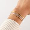 Simple Multilayer Snake Chain Bracelet Fashion Rose Gold Color Stainless Steel Bracelet For Women Fashion Men Party Jewelry