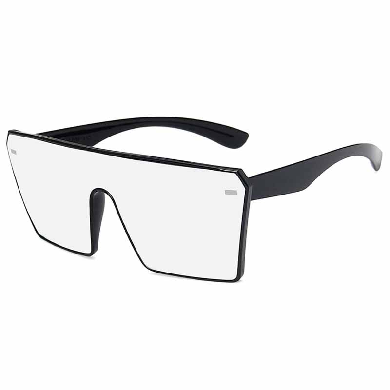 Vintage Luxury Brand Sunglasses Women Men Big Frame Square Windproof UV400 Protection Rivets Shades