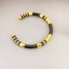 Meier Copper-plated real gold stylish bamboo-shaped enamel glaze dripping oil elegant bracelet