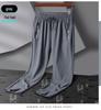 Men's Plus Size Quick-Dry Ice Silk Joggers - High Elasticity, Breathable, Straight Leg, Outdoor Casual Pants