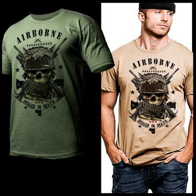 Airborne Division Army Paratrooper Iraq Afghanistan 82nd Combat Veteran Unisex T-Shirt