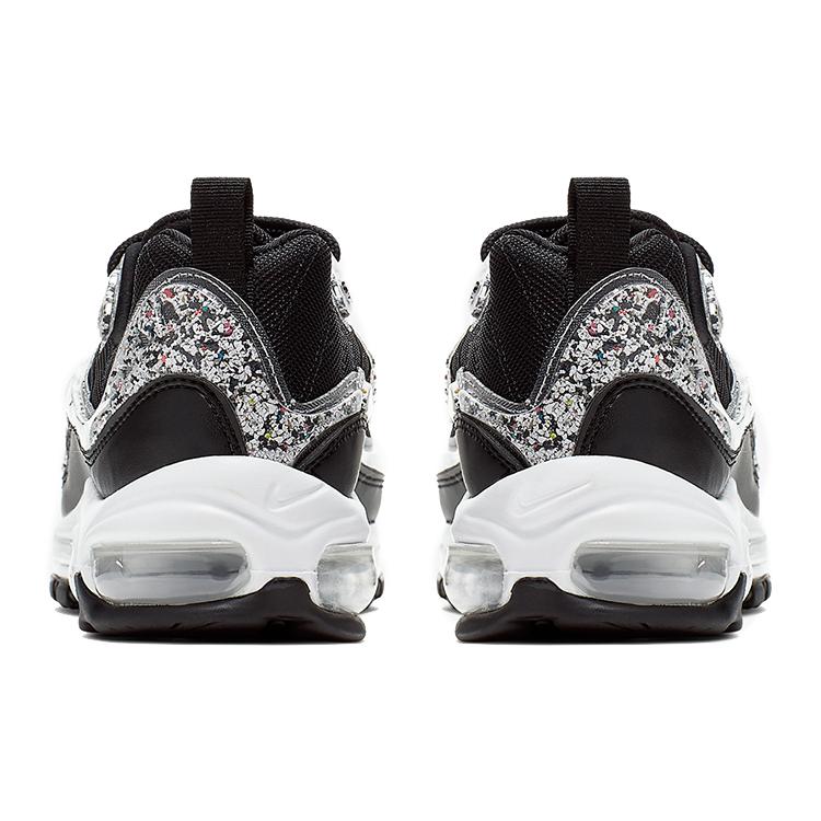 Nye Nike Air Max 98 Resirkulert Svart Hvit Dame AV4417-001