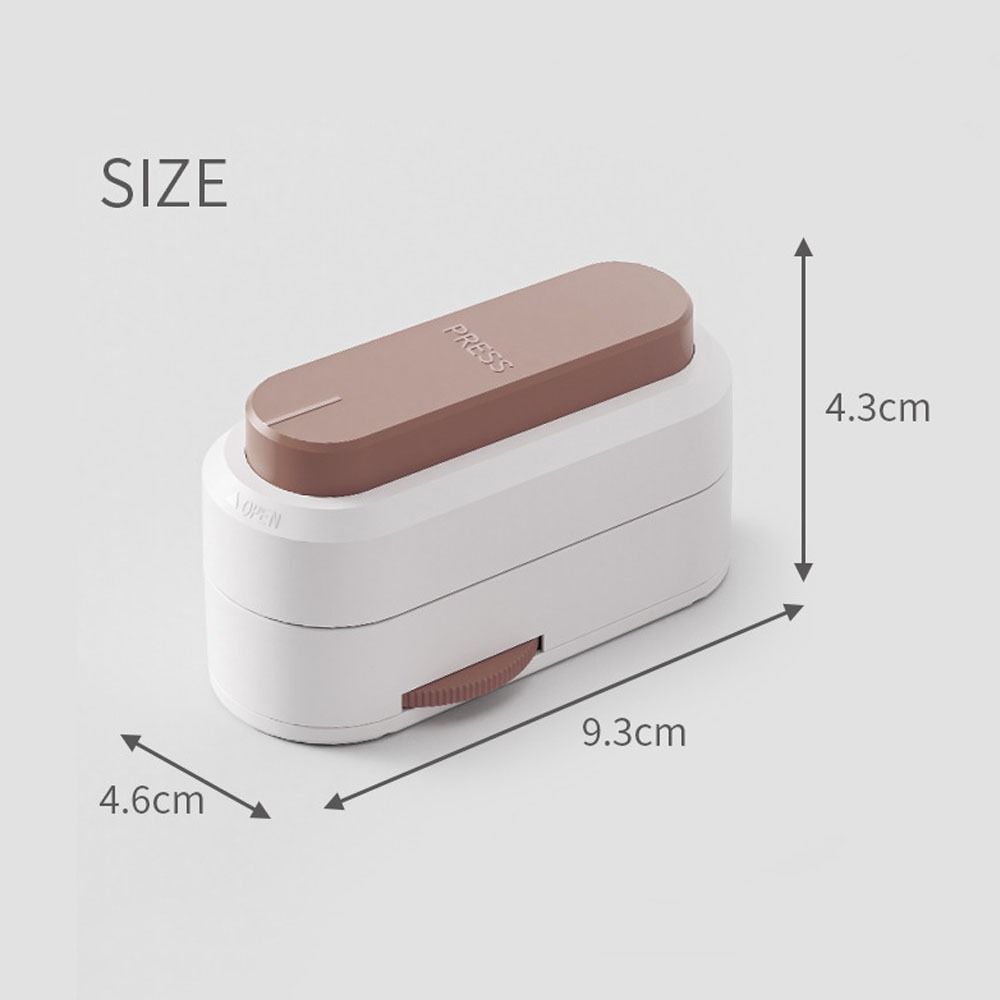 Dustproof Pill Cutter Hidden Blade Drug Tablet Divider Organizer Quartering Pill Divider Adjustable Crusher Divider