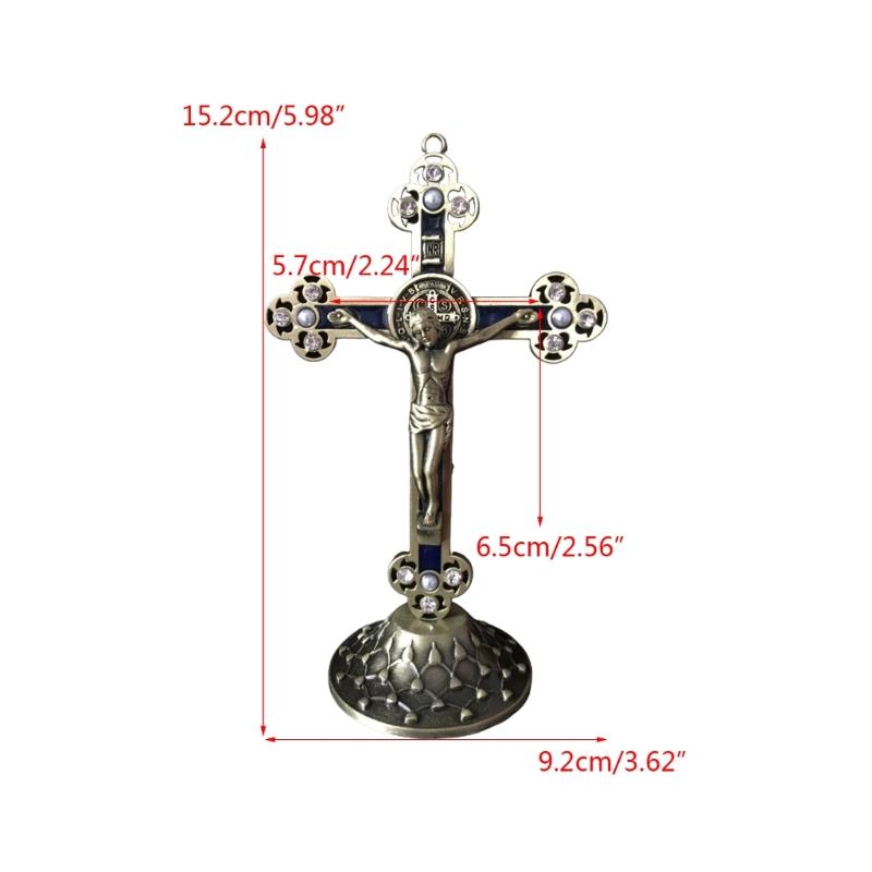 Catholic Crucifix Cross Christ Religous Christian Church Prayer Utensils Ornament for Home Office Church Christian Decor