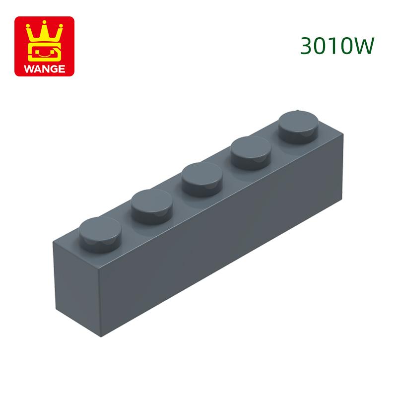 Non-Toxic 52Pcs/Lot Thick Bricks 1X5 Dots Block Moc Color Accessories Compatible With 3010W Brick Diy Children'S Toy Assembly Part