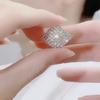 Square Earrings for Women, Fashionable and Sophisticated Earrings, High-end Zircon Earrings, Popular Accessories and Accessories