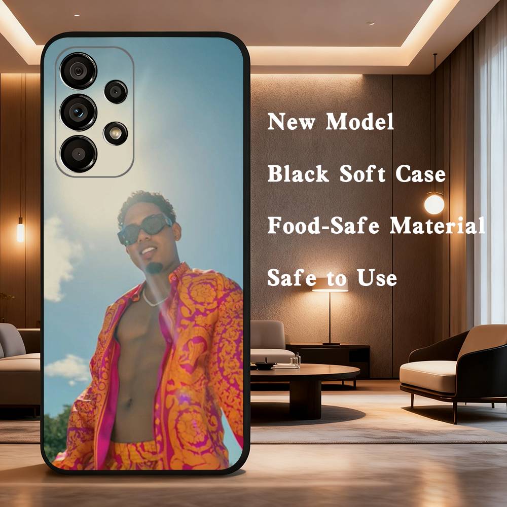 Singer M-Myke T-Towers Cool Phone Case For Samsung Galaxy A73,31,32,72,41,J7,8,9,53,52,71,22,Note Soft Black Silicone Cover