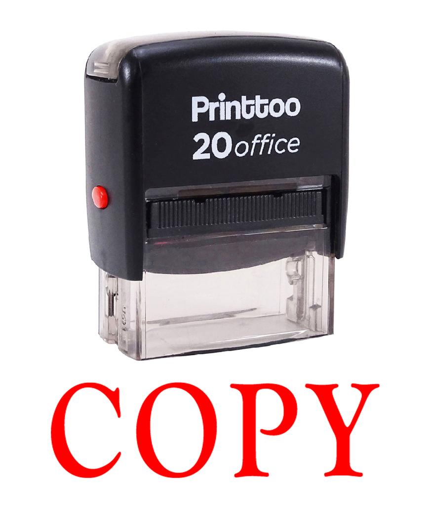 Printtoo Office Stationary Custom Stamp COPY Self Inking Rubber Stamp-Black