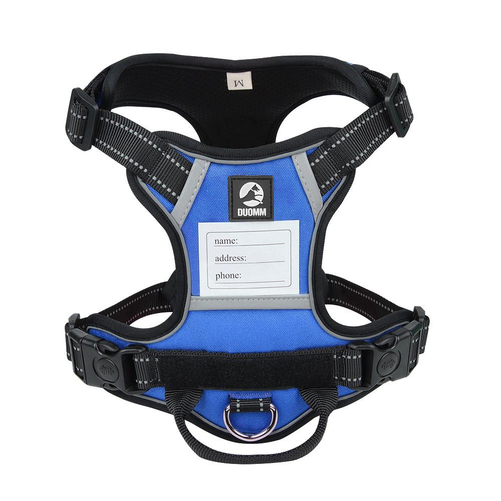 Oxford Fabric Pet Harness With Reflective Features For Safe Night Walks With Dogs