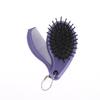 3-in-1 Portable Hair Brush With Mirror And Flat Top Comb Foldable Dual-Use Massage Feature Trendy Air Cushion Comb