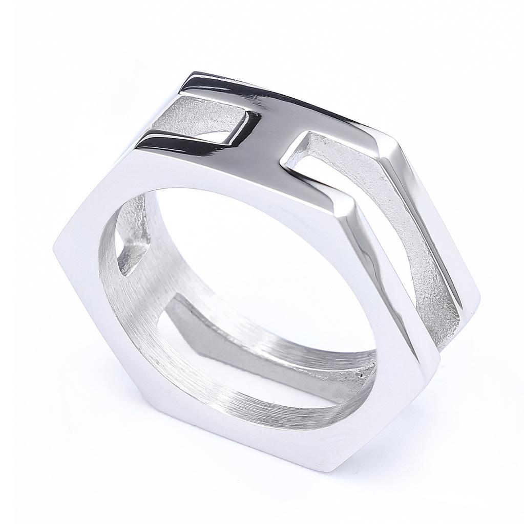 Trend Prosty Pierścionek ze Stali Nierdzewnej Wielokolorowy Opcjonalny Wielorozmiarowy Personalizowana Biżuteria