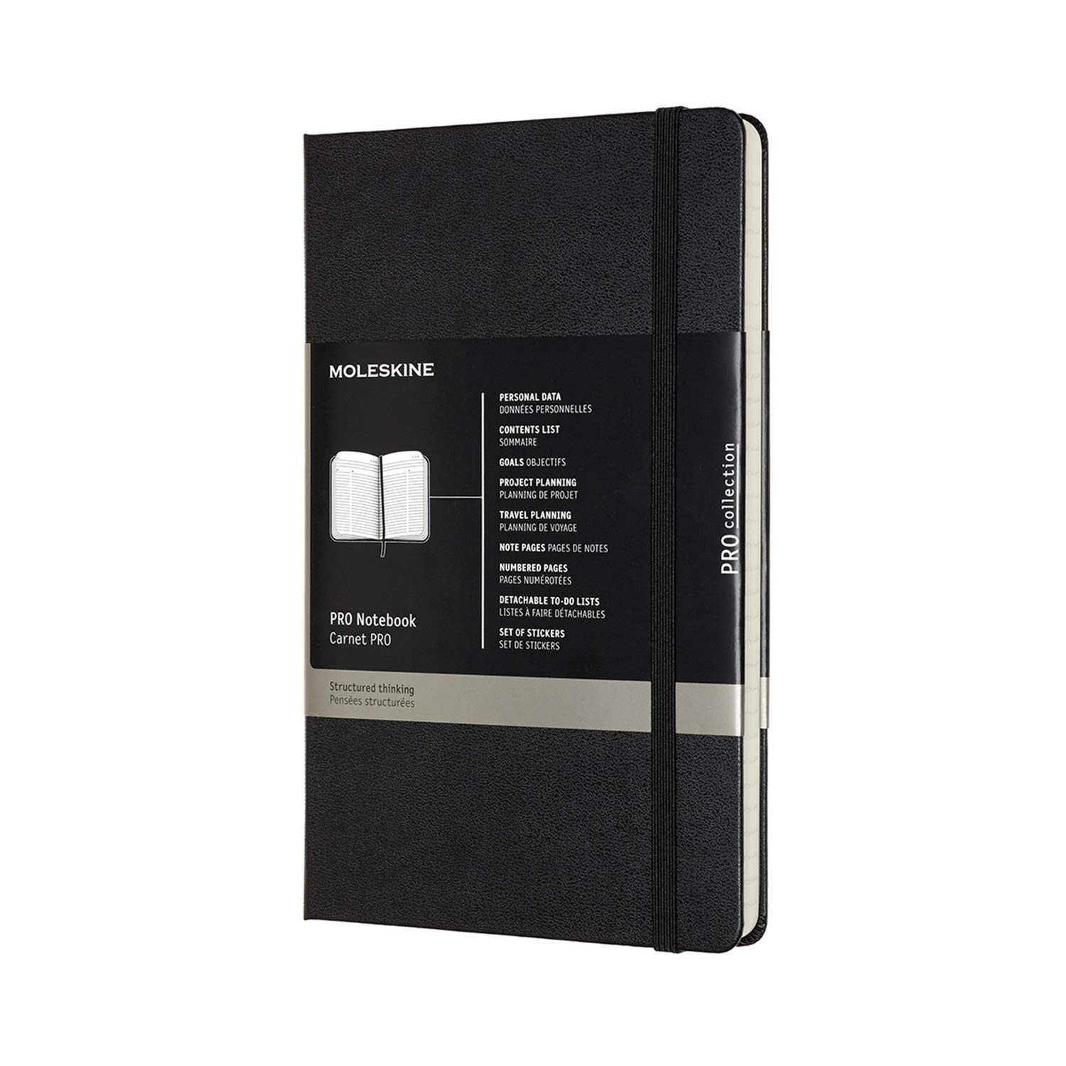 

Moleskine Notebook PRO Notebook Hard Cover Large Black PROPFNTB3HBK чёрный
