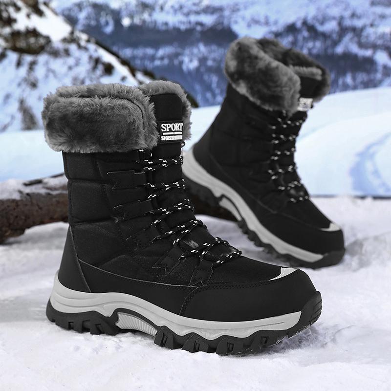 Winter Women's High-top Non-slip Waterproof Wear-resistant Snow Boots Korean Winter Boots