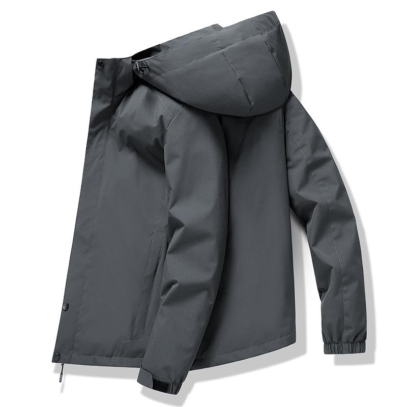 Spring Trend Hooded Jacket Men's Youth Sports Windbreaker Men's Casual Jacket